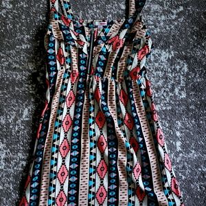 Multi colored Bongo dress size Lg